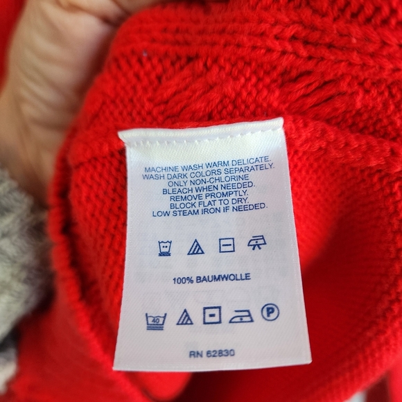 Lands’ End The Drifter Crew Neck Knit Sweater Sz Med Petite - Picture 8 of 8